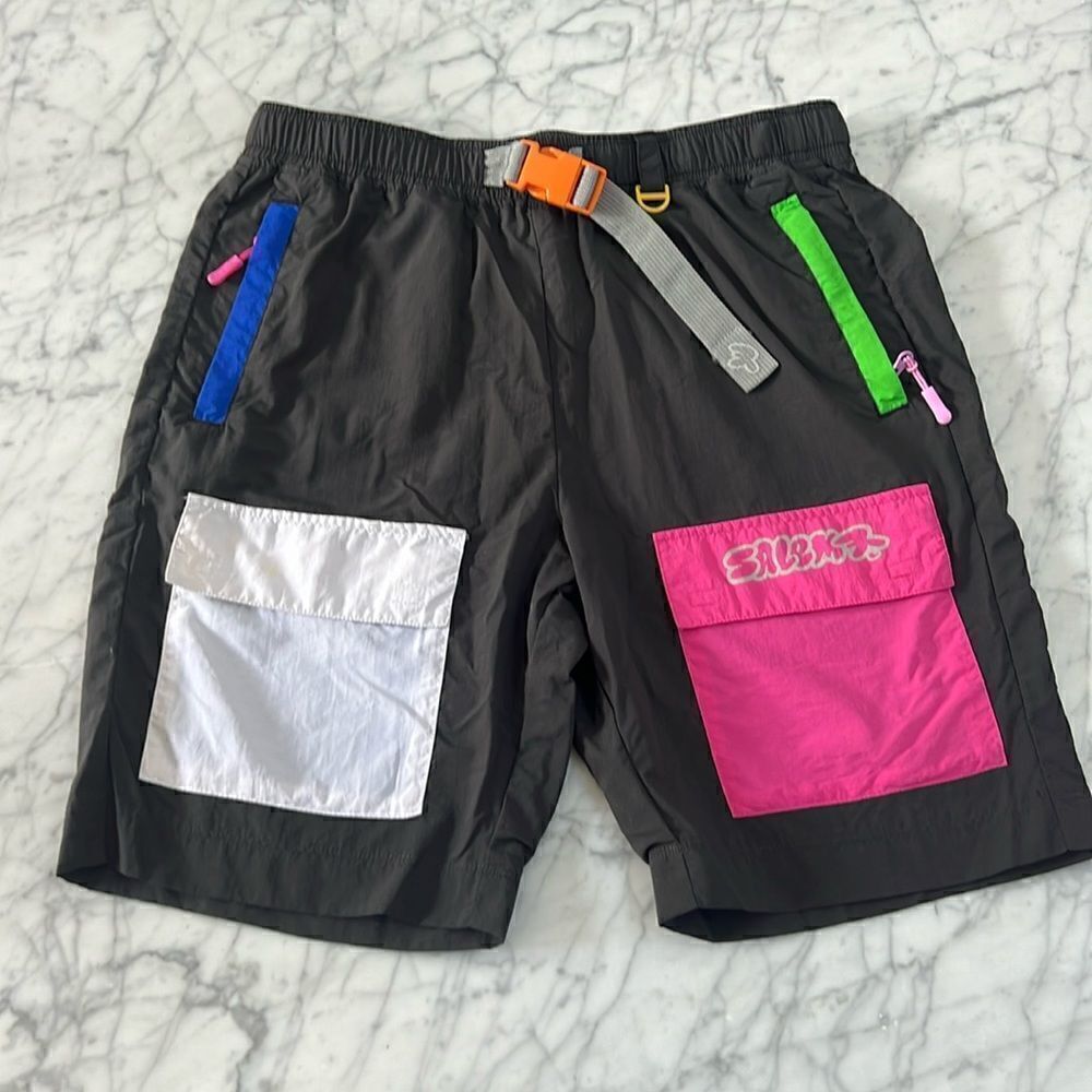 Salem Seven Mens 90’s Y2K Colorblock Shorts Sz M